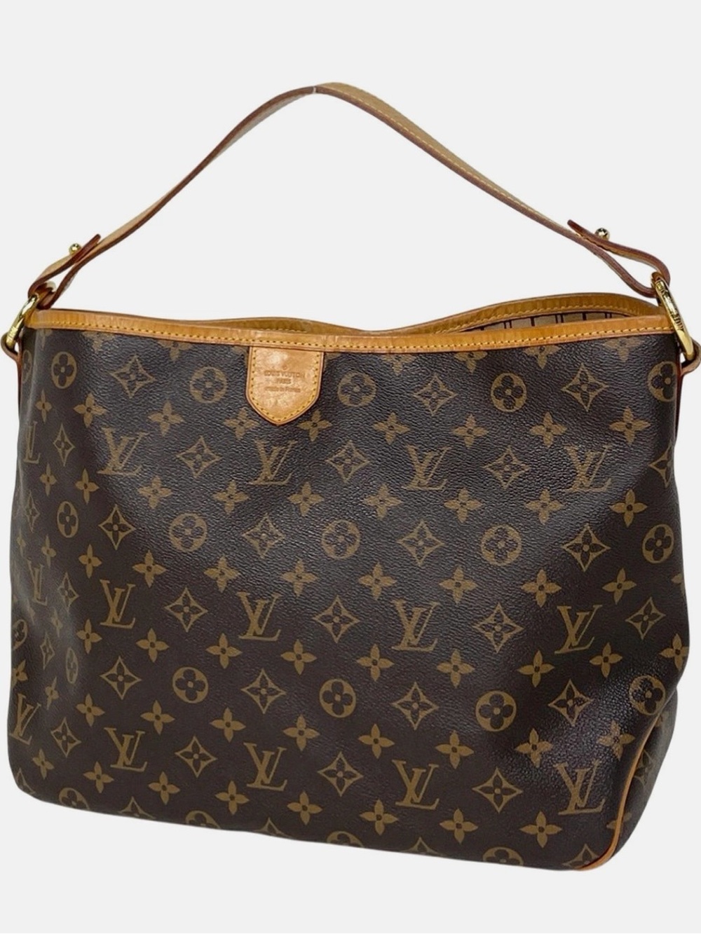 Louis Vuitton Monogram Canvas Shoulder Hobo in Brown/Tan
